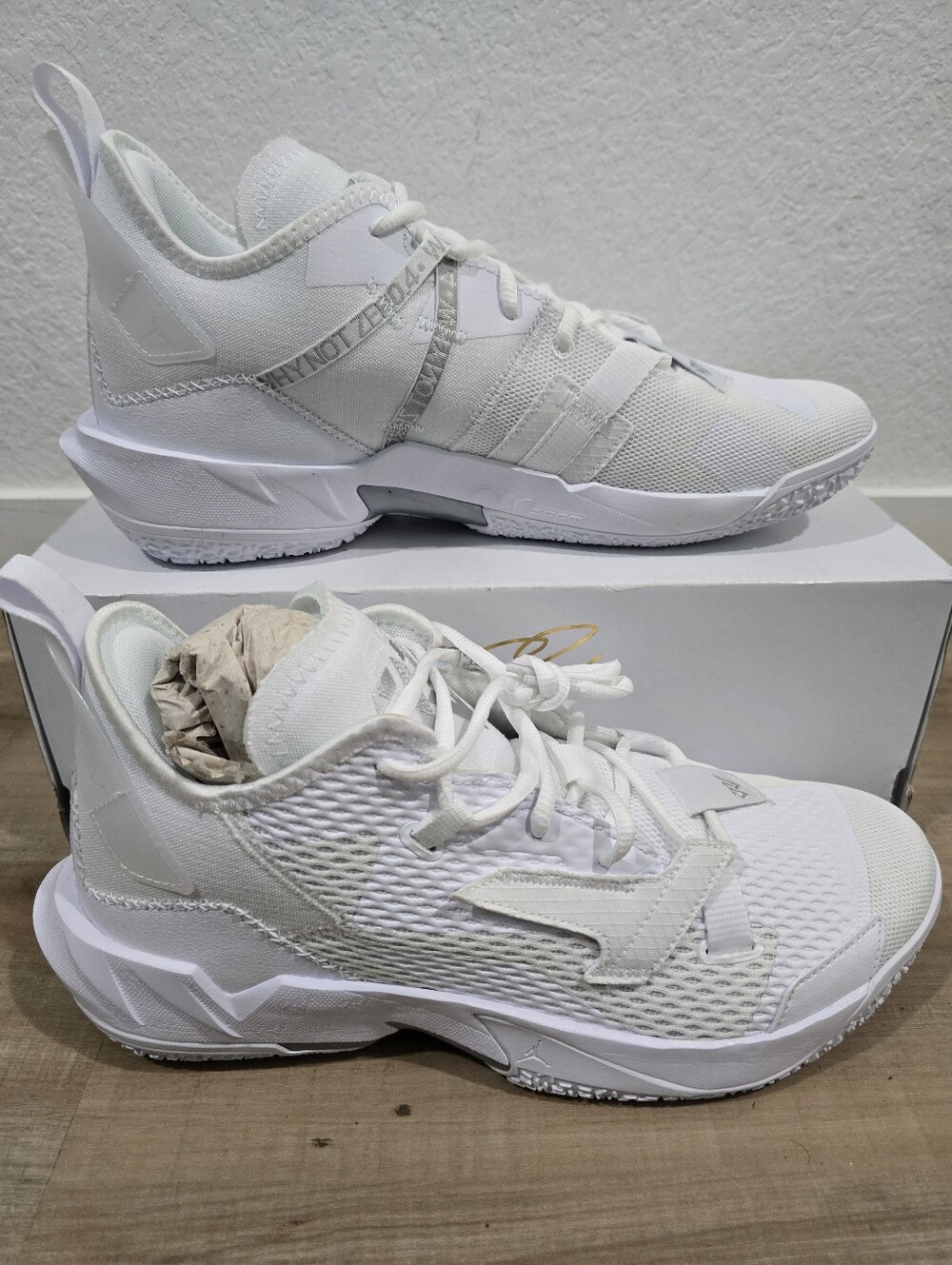 Jordan Why Not Zer0.4 All-White Athletic Sneakers......